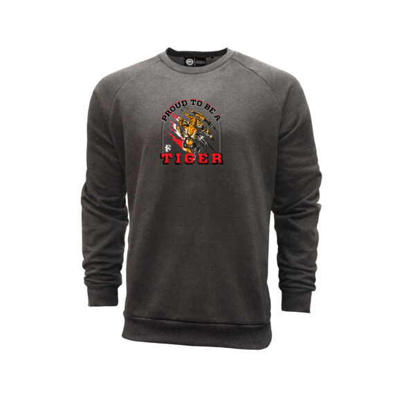 Unisex Varsity Crewneck Sweatshirt - Proud Tiger Thumbnail